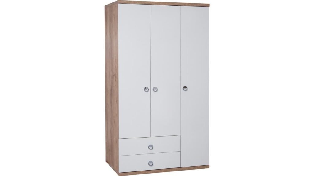 gardrop uc kapakli iki cekmeceli 1 b